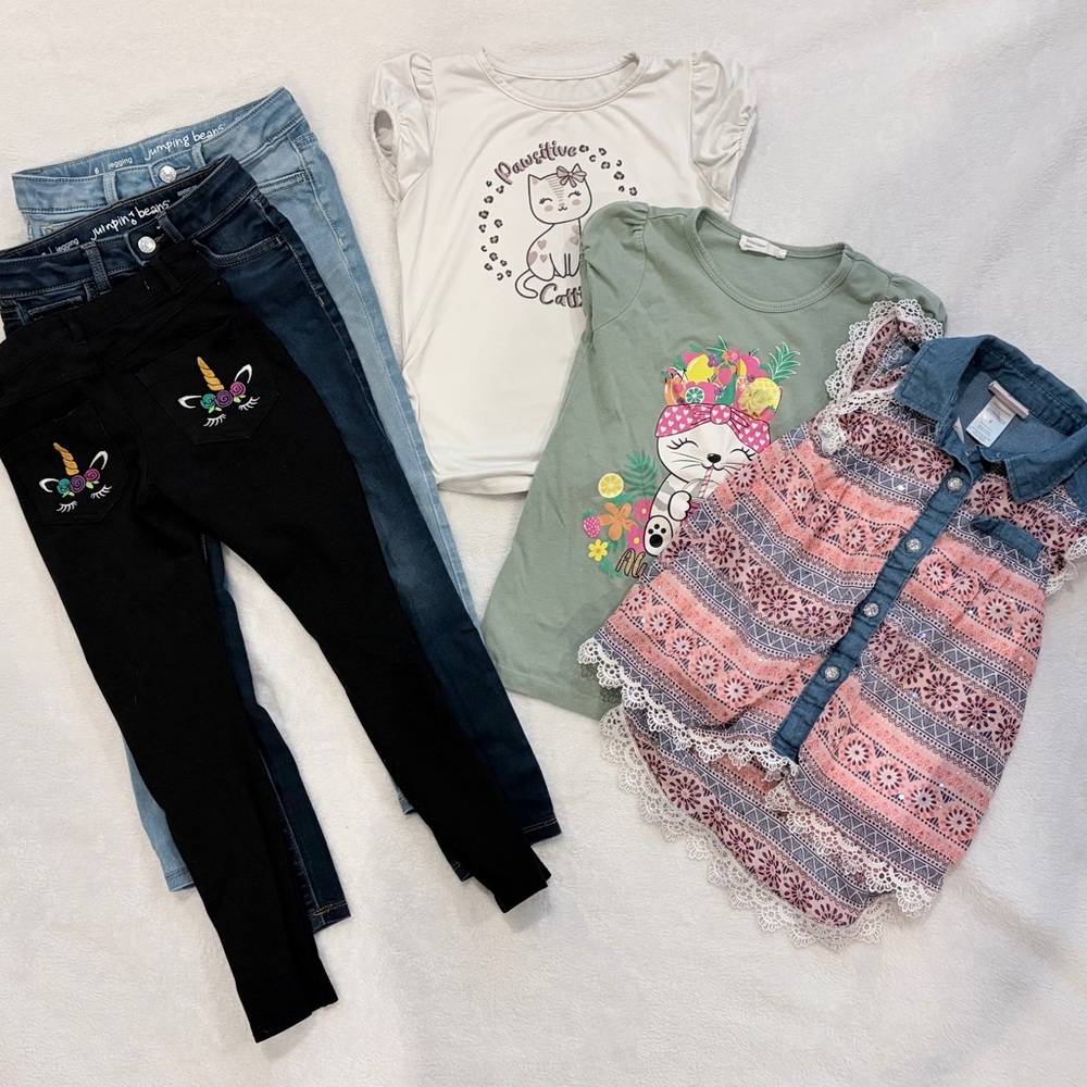 Girls Clothing Bundle – Size 6 (6 Pieces)